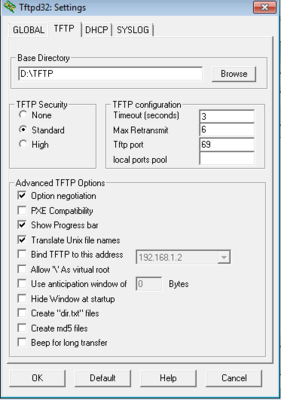 TFTP Configuration