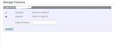 caller id screen